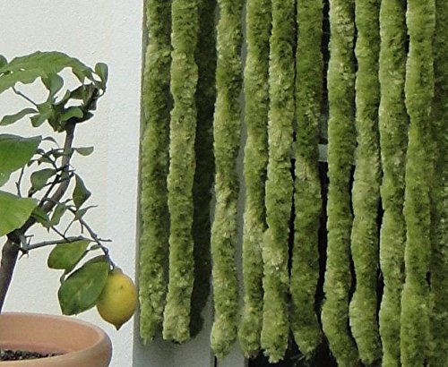 Türvorhang Flauschvorhang Fliegenschutz 90×200 (BxH) unigrün - 2