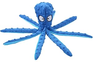 Maseaxi Jouet pour Chien Pieuvre | Noël pour Chiens,Jouets pour Chiens GranTaille, Crinkle Interactive Keep Mouth Clean Puppy Squeaky Dog Toys pour Petits Chiens Taille Moyenne