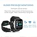 Produktbild CXL Fitness-Tracker-Farbbildschirm Smart Armband Uhr Herz Rate Blutdruck-Schlaf-Überwachung 1,3 Zoll IP67 wasserdichtes intelligentes Armband GPS Schlaf-Monitoring-Pedometer Kalorie,Black