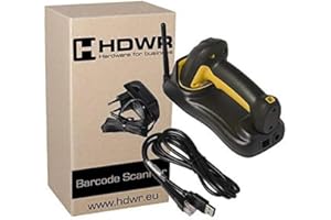 HDWR Scanner QR, Industriel avec Base de Connexion et Mémoire, sans Fil, Programmation de Préfixes et Suffixes, Jusqu'à 100 000 Codes Mémorisés, Communication par Radio, Protection IP65, HD-SL99