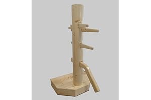 DUMMYMAKER Wing Chun Wooden Dummy with Base and Chest with Lid