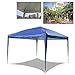 Produktbild HG® 3x3m in blau Pavillon Faltpavillon Zelt Gartenzelt Sonnenschutz Popup Gartenpavillon Popup Bier Pavillion Zelt Wasserdicht versiegelte Nähte Klappzelt