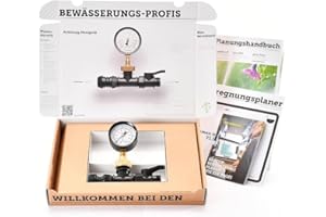 DVS-BEREGNUNG Messgerät Druck / Durchfluss zur Bestimmung der verfügbaren Wassermenge für die Garten-Bewässerung
