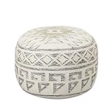 Ø50x 37 cm Bloomingville Puf de lana, gris Terrain