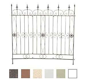 CLP Eisen-Gartenzaun Mangold I Individuell erweiterbarer Rankzaun I