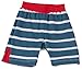 Piccalilly Organic Cotton Blue Boys Reversible Stripe Shorts 6-12 months