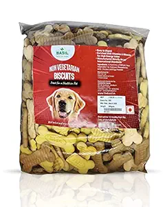MadSan Basil Adult Non-Veg Biscuits Bone Shape (900g) Pet Biscuit