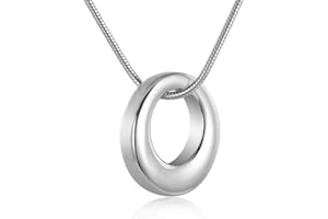 MCJKP Silver Teardrop Ashes Keepsake Necklace Cremation Jewellery Charming Forever Pendant Memorial Gifts for Women