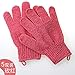 Produktbild Shengjuanfeng Haushaltsbadehandschuhe Five Fingers Double Scrub Peelinghandschuhe für Erwachsene (Color : Red)