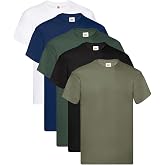 Fruit of The Loom Fruit of the Loom Mens Original 5 Pack T-Shirt, T-Shirt for Men