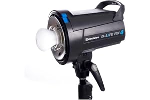 ELINCHROM D-Lite RX 4 con cavo principale e sincrono, tubo flash e luce pilota senza riflettore inclusi
