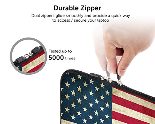 Sidorenko 11 6-12 Zoll Laptop H  lle - Laptoptasche f  r MacBook   Surface Pro 3 aus Neopren  Blau   Rot  42 Designs zur Auswahl