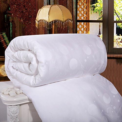 Topsleepy White Natural Mulberry Silk Duvet All Size Handmade High Quality Comforter 10.5 Tog (Spring/Autumn Single)