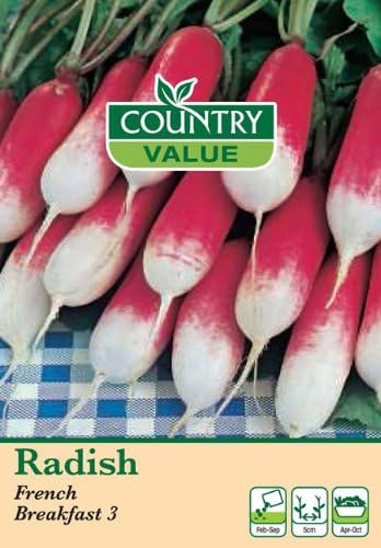 Country Value RADISH French Breakfast 3 Seeds