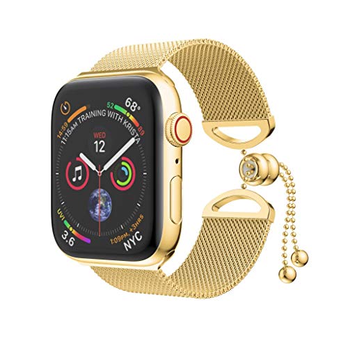 Preisvergleich Produktbild Skryo_ Uhren&Uhrenarmbänder Skryo Milanese Edelstahl Armband Armband für Apple Watch Serie 4 40mm (Gold)