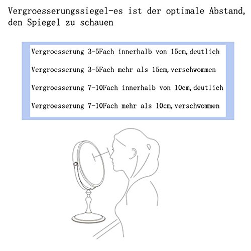 LOYWE neue wunderschöne Kosmetikspiegel Normal+10Fach, LW45 - 3