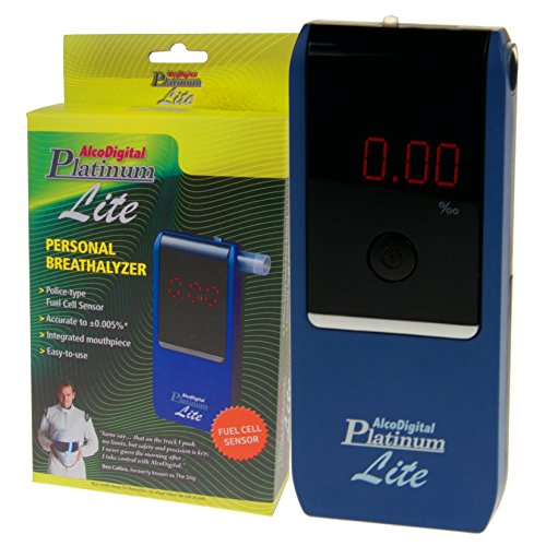 AlcoDigital Platinum Lite Digital Breathalyzer with Fuel Cell Sensor