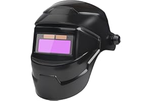 WIRLSWEAL Casque de soudage solaire, LED auto-obscurcissant professionnel, avec large plage d'ombrage réglable 4/9-13 pour Mig TigArc WElder MAsk (Noir)