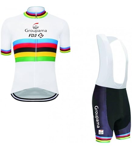 SGCIKER 2023 Maillot Cyclisme Homme World Tour + Cuissard 9D Gel – Respirant, Confortable Et Stylé Pour Route Et VTT