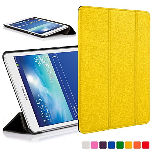 Forefront Cases® Neue Leder Hülle / Tasche / Case / Cover für Samsung Galaxy Tab 3 Lite 7.0 T110 - Rundum-Geräteschutz und intelligente Auto-Sleep-Wake-Funktion mit 3-JAHRES-GARANTIE VON FOREFRONT CASES