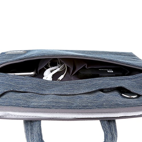 ivencase – Hülle Aktentasche Tasche Schultertasche für 15-15.6 Zoll Laptop / Notebook / Computer / MacBook Pro 15.4 / MacBook Pro with Retina Display 15.4 – blau - 6
