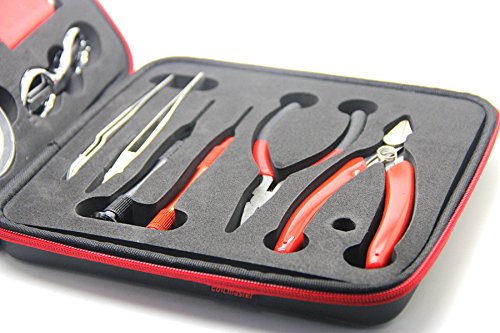 Master 6 in 1 DIY tragbar Coil Jig Tool Kit mit Ohm Meter, Gewundenen Tools Set mit Keramik Pinzette & Vise für RDA - 3