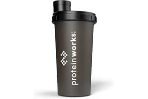 THE PROTEIN WORKS Protein Works - Sleakster Shaker | Durable & Leak Proof | Smoked Black | 700ml