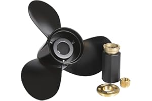 YOUNG PROPS 48-77342A45 Upgrade Aluminum Propeller 13 3/4 x 15 Pitch for Mercury Outboard Engine 60-125HP, 15 Spline Tooth, RH (Hub Kits Included)