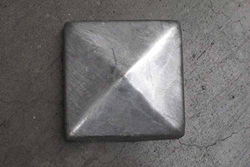 Pfostenkappe Pyramide Zaunkappe aus Metall für Pfosten 9×9 cm von Gartenpirat® - 2