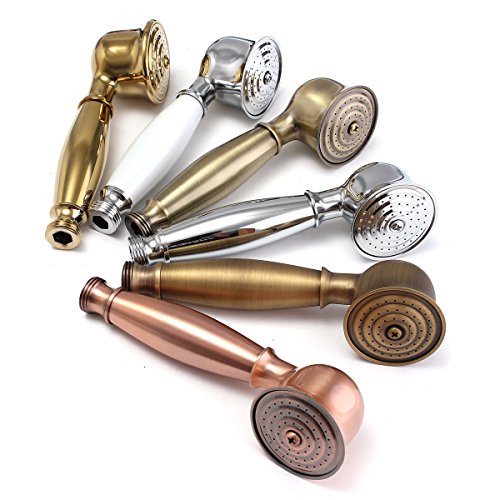 TAPCET Retro Duschbrause Handbrause Duschkopf Kopfbrause Dusche Brausekopf Elegante Dusche Red Bronze - 6
