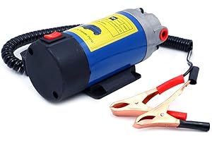 ZONADAH 100W 12V selbstansaugende tragbare elektrische Öltransferpumpe, Diesel, Flüssigkeitsabsauger, Wassertransferpumpe, für Auto-Motorrad- und Bootsmotorölwechsel-Entsorgungswerkzeug