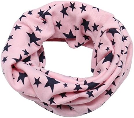 Issza Children Scarf O-ring Soft Cotton Star Scarf Multi Use Neck Keep Warmer Scarf