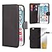 Produktbild 32nd PU Lederbuch Flip Wallet Cover Optimalen Schutz mit Einem Integrierten Karteneinschub für Apple iPhone 6 / 6S - Schwarz