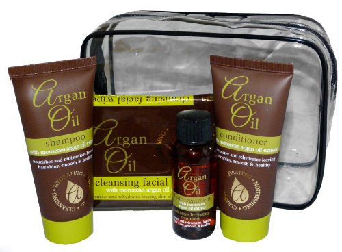Argan Oil Travel Set with Moroccan argan oil extract