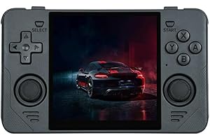 Whatsko Powkiddy RGB30 Consola de Juegos con 16G+64G,RK3566 Arm CPU Quad-Core 1.8GHz,Consola de Video de Bolsillo de Código Abierto Pantalla IPS de 4.0 Pulgadas soporta WiFi5G/Bluetooth/HDMI (Negro)