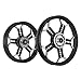 Kingway RM3D Chopper Bike Alloy Wheel Set of 2 19/18 Inch Black for Royal Enfield Classic RS.9998.00