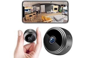 HMROPE Mini Camera Espion, 1080P Caméra de Surveillance sans Fil avec Enregistrement Camera Surveillance WiFi Longue Batteries Micro Camera Cachée avec Détection de Mouvement et Vision Nocturne Spy Cam