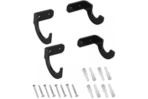 MiOYOOW 2 Paar Baseballschläger Wandhalterung Halter, Acryl, Baseballschläger Aufhängung Baseballschläger Präsentationsständer Halterungen mit Versteckten Schrauben für Die Präsentation