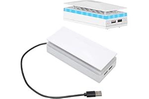 CICIGLOW Ventilador de Refrigeración para Series S, 4500 RPM Dos Ventiladores Silenciosos de Alta Velocidad con Tira de Luz RGB Ventilador de Consola Colorido a Prueba de Polvo