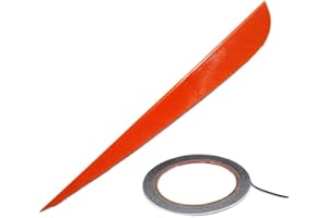 WEREWOLVES Plumes de flèche 3 "4" 5 "Plume de Dinde Flèche Fletches Plume Peltate Forme de Goutte de l'aile Droite aubes Naturelles pour flèches DIY