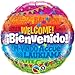 Produktbild Qualatex 14815 45,7 cm rund Bienvenido Sprachen Folienballon 01 ct