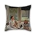 Produktbild Das Öl Gemälde James Tissot – Portrait Of Mrs Catherine Smith Gill und zwei Ihrer Kinder Kissen Fälle von, 50,8 x 50,8 cm/50 von 50 cm Dekoration, Geschenk für Betten, Outdoor, Kinder B