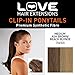 Produktbild Love Hair Extensions Kunsthaar-Pferdeschwanz India mit Krokodilklemme, 40,5 cm, 10/22 Medium Ash Brown/Beach Blonde