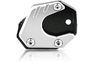 MZ-STORE Motorcycle Side Stand Enlarger CNC Aluminum Kickstand for CB650R Neo Sports Cafe 2019 2020 CBR650R 2019-2020 CB500F CB500X 2013-2020 CB125R CB300R 2018-2020-Black+Silver