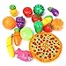 Produktbild Saver Kinderbaby 19pcs ein Set Lustige Mini Simulation Küche Essens spiele Sicherheit Spielzeug Pizza Schneiden, Gemüse, Obst Geschenk