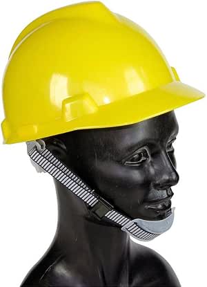 LOGICA CASCHETTO PONTEGGIATORE GIALLO 350GR BORDATURA TESSILE SOTTOGOLA MENTO ELMETTO PROTEZIONE URTI PERFORAZIONE ANTINFORTUNISTICA DPI OPERAIO MAGAZZINO OFFICINA EDILIZIA INDUSTRIA CANTIERE COSTRUZIONI - 3