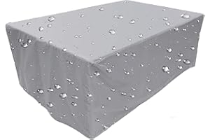 SUEBAIHUO Fundas de Muebles de jardín,varios tamaños Funda para Muebles de Jardín Exterior Rectangular Cuadrado,3000D Oxford Impermeable,Anti-UV,Resitente al Polvo,para Sofa de Jardin,al Aire Libre,Patio