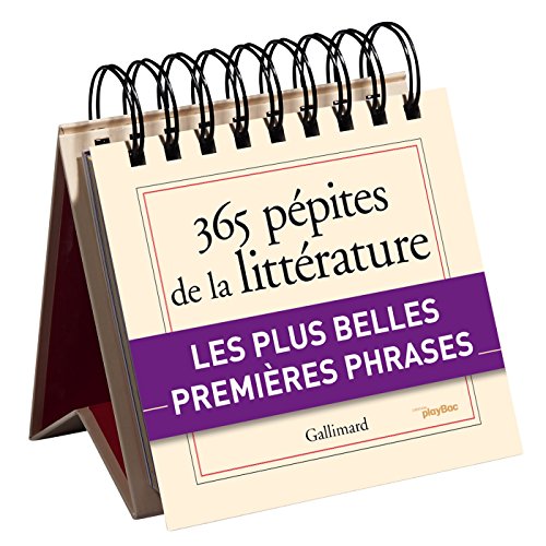 Télécharger Calendrier - 365 pépites de la littérature avec Gallimard Francais PDF