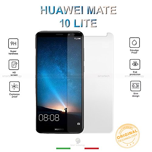 PELLICOLA IN VETRO TEMPERATO HD PER HUAWEI MATE 10 LITE DISPLAY 5.9
