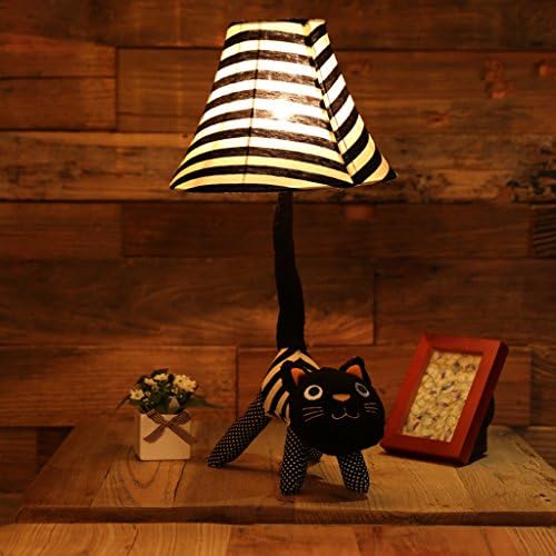 Good thing table lamp Creative Meow Pedestrian Lamp Children's Room Cartoon Animal Cloth Lamp Bedside Lamp, Bedroom Living Room Table Lamp